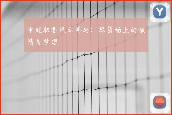 中超联赛风云再起：绿茵场上的激情与梦想